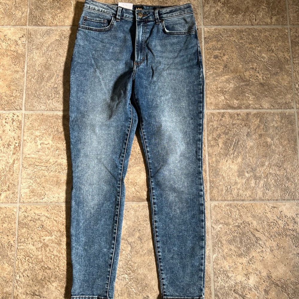 Acid Wash Lee High Rise Skinny Jeans